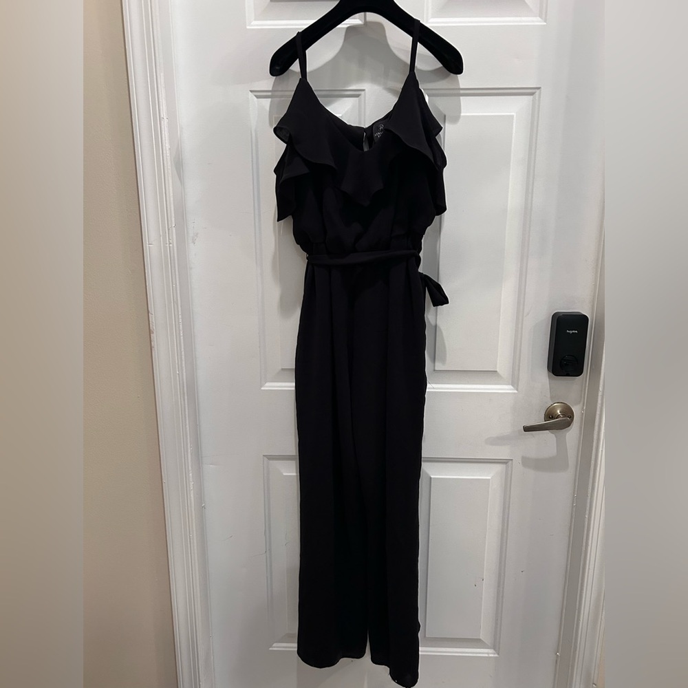 Adrianna Papell One Shoulder Black Dress